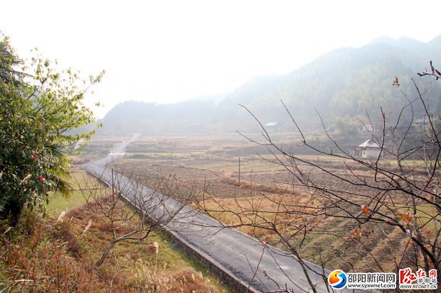 民盟邵陽市委的扶貧點(diǎn)城步汀坪鄉(xiāng)小陽坪村（圖為給村民修的村道）。