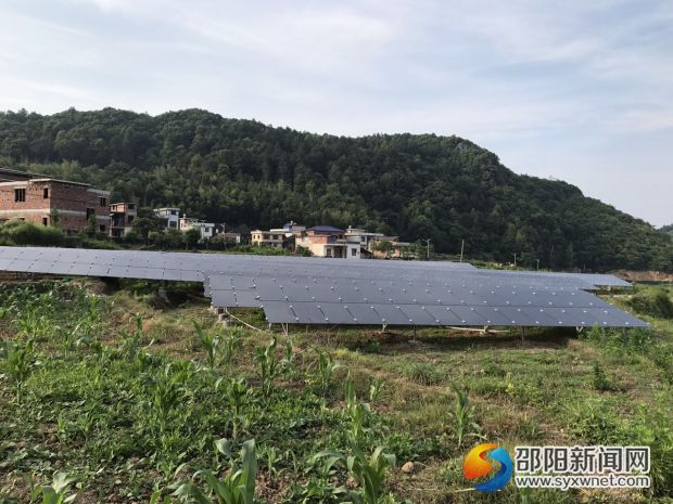 建成的桂山村光伏發(fā)電項(xiàng)目。