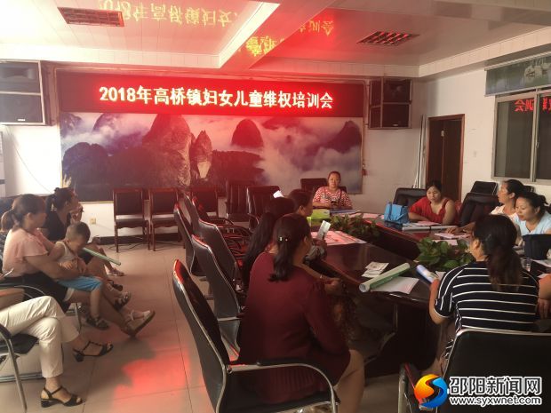 新宁县高桥镇举办妇女儿童维权培训会