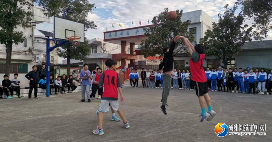 邵东市灵官殿中学举办九年级友谊杯篮球赛