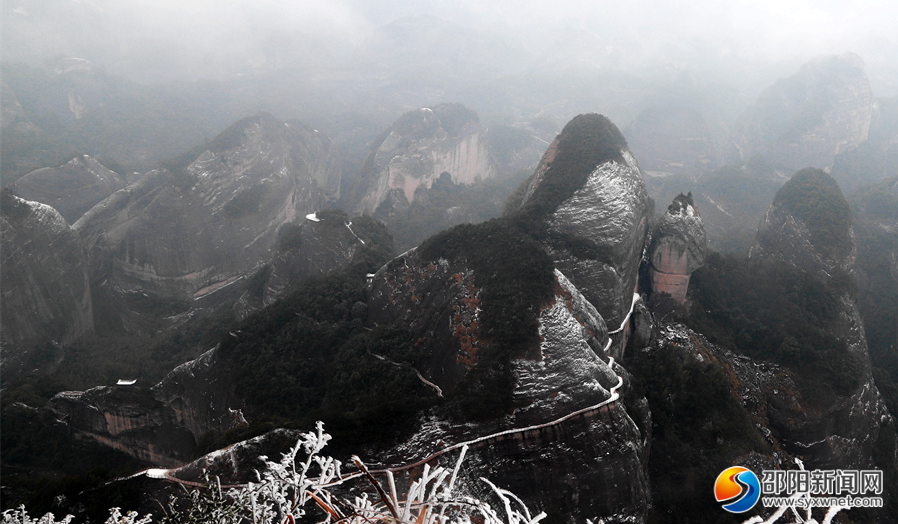 高清组图新宁崀山带您云赏雪景