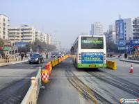 西湖北路江北廣場段已實現(xiàn)全幅雙向通車