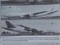 吉隆坡三架波音747無人認領 機場登報尋機主