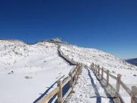 成都酷暑 相距270公里的達古冰山迎2016年初雪