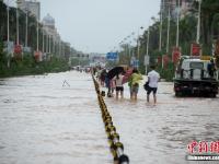 臺(tái)風(fēng)“莎莉嘉”來(lái)襲 海南瓊海市區(qū)內(nèi)澇嚴(yán)重