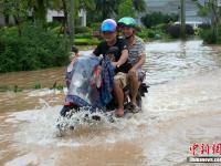 臺(tái)風(fēng)“莎莉嘉”來(lái)襲 海南瓊海市區(qū)內(nèi)澇嚴(yán)重