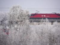 黑龍江牡丹江市現(xiàn)霧凇美景 冰天雪地美如畫