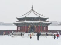 沈陽(yáng)故宮迎大雪 銀裝素裹美不勝收