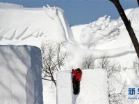  哈爾濱：國際雪雕比賽開鏟