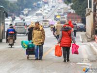 邵陽市區(qū)降下2018年初雪