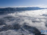  飛瞰大涼山雪景