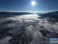  飛瞰大涼山雪景