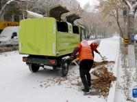 甘肅多地降雪