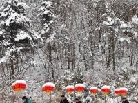 陜西寧陜：雪后風光
