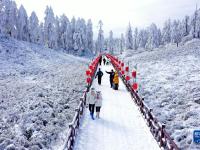 銀裝素裹瓦屋山
