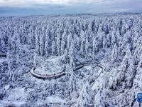 銀裝素裹瓦屋山
