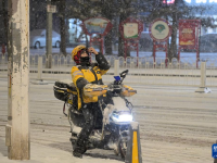 北京迎來降雪
