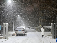 北京迎來降雪
