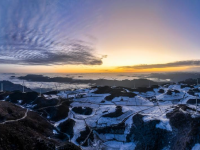 湖北秭歸：雪后風(fēng)機
