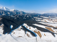 祁連山麓冬景如畫
