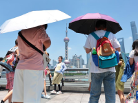上海：告別黃梅迎高溫
